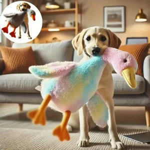 Colorful Duck Plush Dog Toy