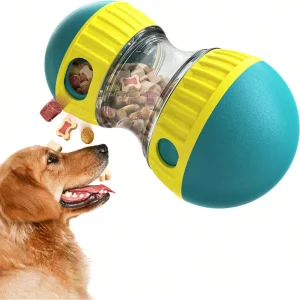 1pc Dog Puzzle Slow Feeder Toy, Rolling Treat Dispenser, Interactive Food Bowl, Keeps Dogs Entertained