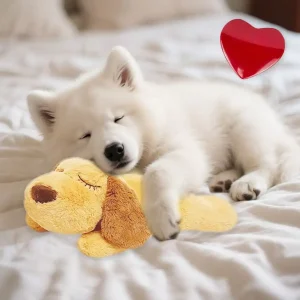 Heartbeat Stuffed Animal Dog Calming Toy Anxiety Relief Behavioral Training Sleep Plush
